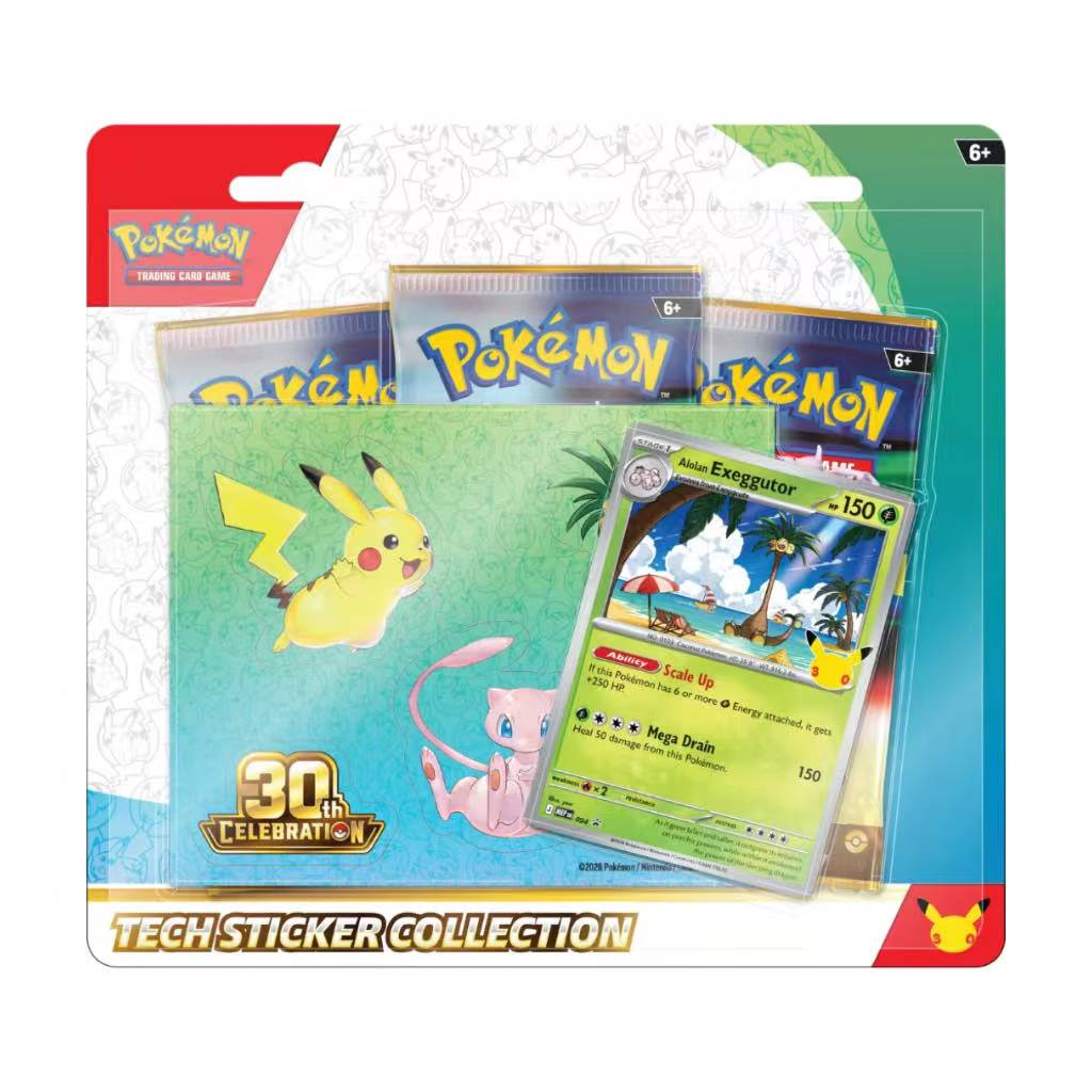 Pokémon TCG: 30th Celebration - Tech Sticker Collection