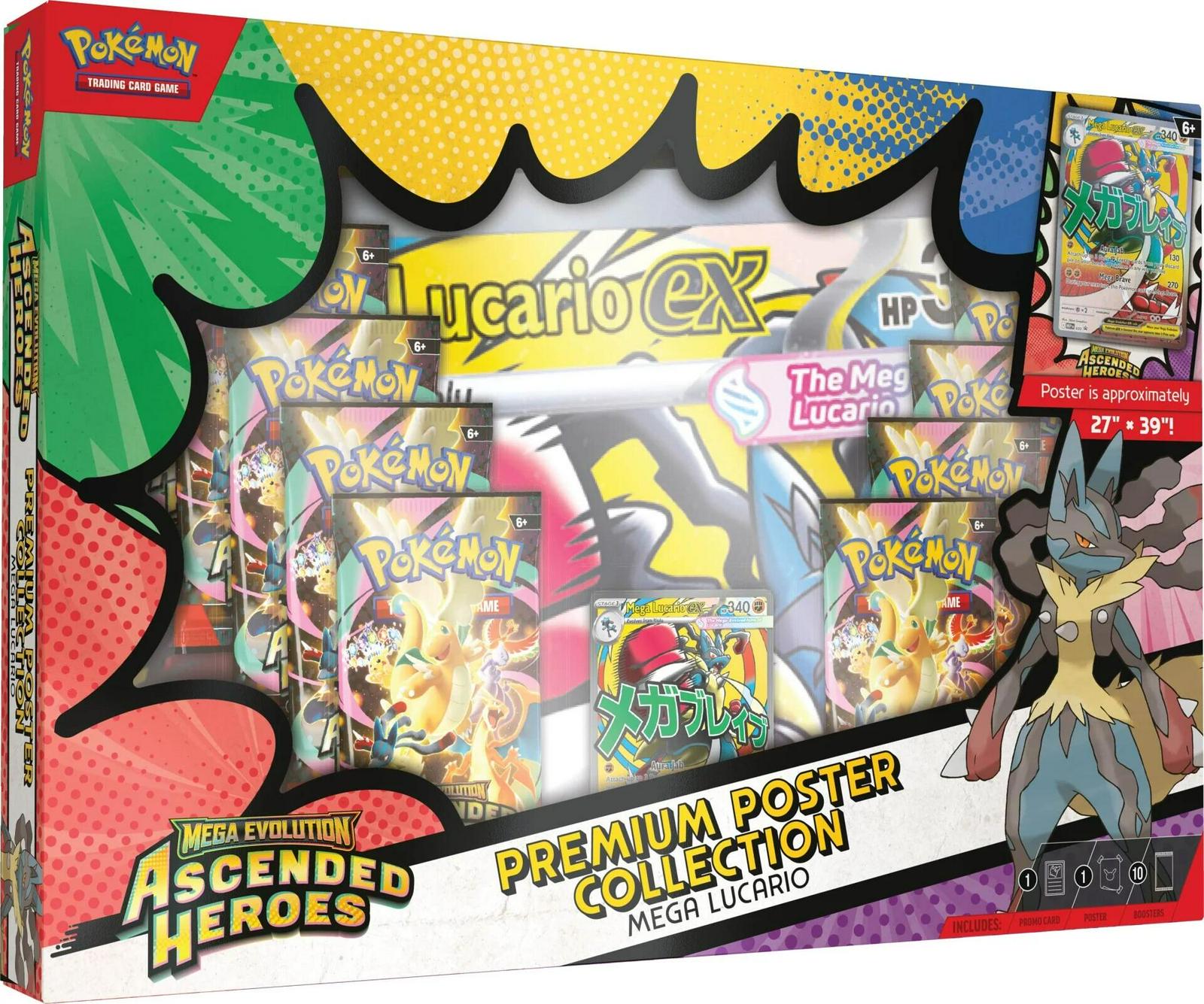 Pokémon TCG: Mega Evolutions - Ascended Heroes Premium Poster Collection