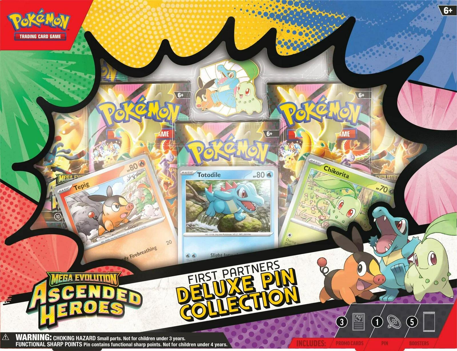 Pokémon TCG: Mega Evolution - Ascended Heroes First Partners Deluxe Pin Collection
