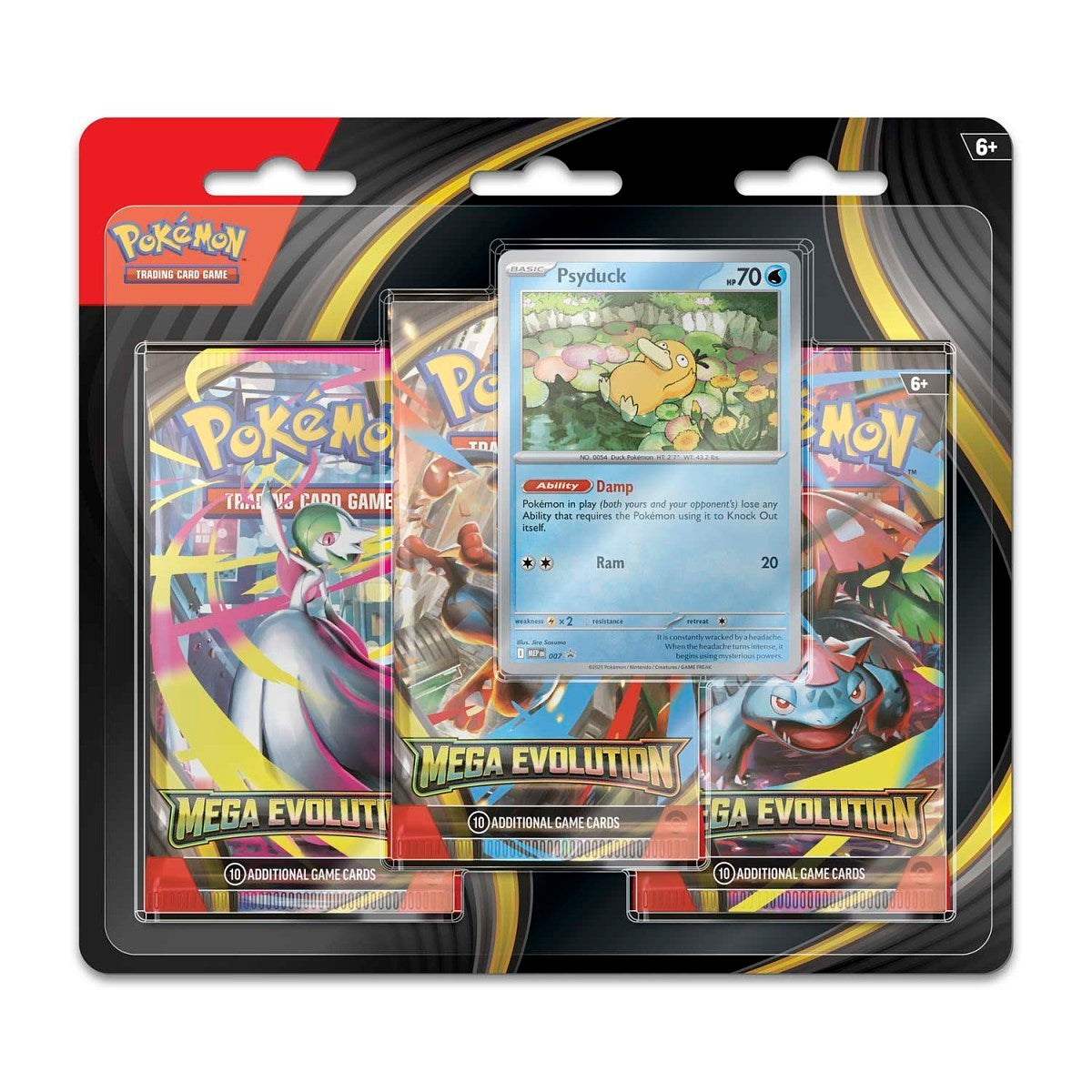 Pokémon TCG: Mega Evolution 3 Booster Packs Golduck / Psyduck Promo CardPokémon TCG: Mega Evolution 3 Booster Packs Golduck / Psyduck Promo Card
