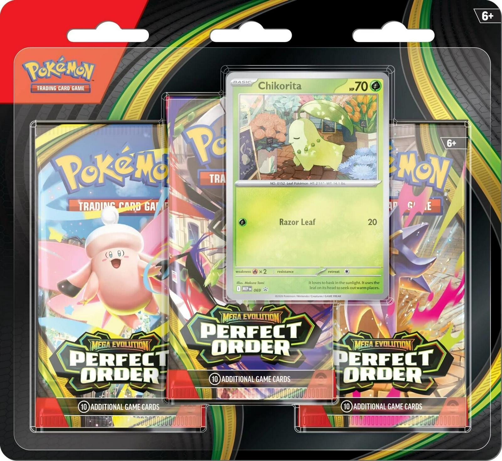 Pokémon TCG: Mega Evolution - Perfect Order 3 Pack Blister