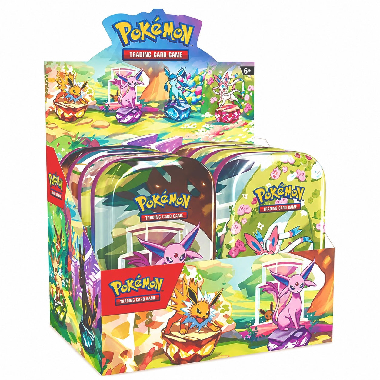 Pokémon TCG: Scarlet & Violet—Prismatic Evolutions Mini Tins Display (10 Mini Tins)